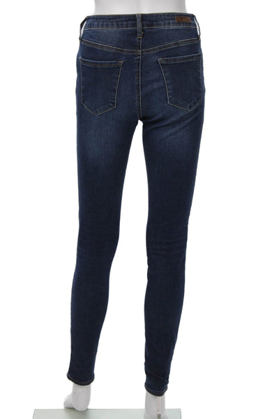 Articles of Society Womens Skinny Jeans Dark Blue Button Mid Rise Size 27