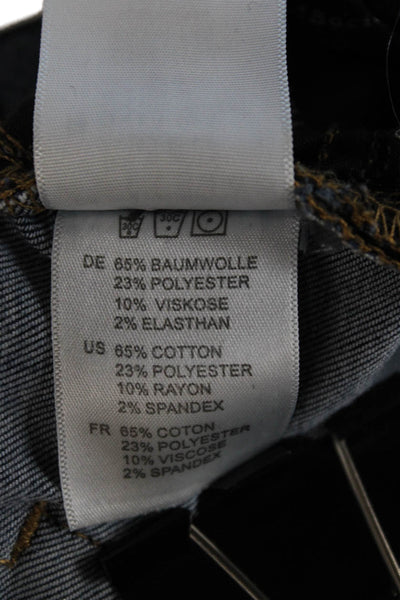 Articles of Society Womens Skinny Jeans Dark Blue Button Mid Rise Size 27