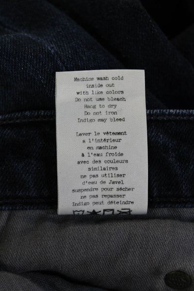 Rag & Bone Women Dark Blue Skinny Jeans Button Fly 28 Inseam Size 25