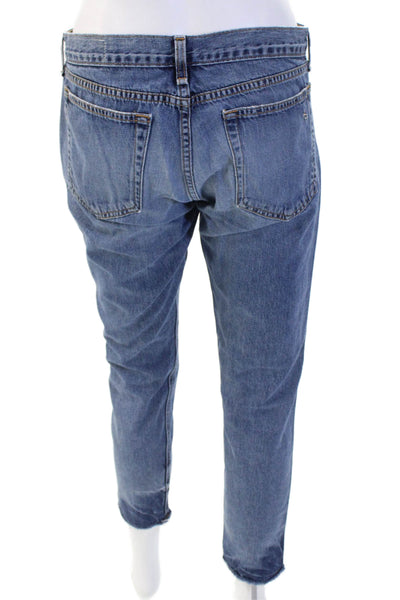 Rag & Bone Unisex Cropped Ankle Tapered Jeans Blue Size 25