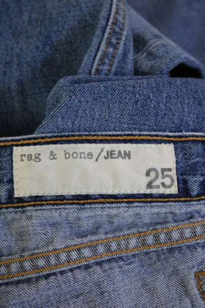 Rag & Bone Unisex Cropped Ankle Tapered Jeans Blue Size 25