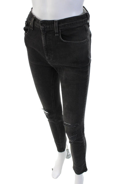 Rag & Bone Womens Ankle Skinny Black Jeans Size 26