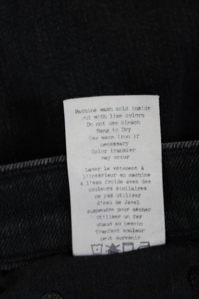 Rag & Bone Womens Ankle Skinny Black Jeans Size 26