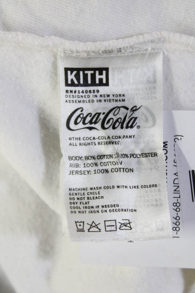 Kith Women Pullover Sweatshirt White Crew Neck Long Sleeve Size S