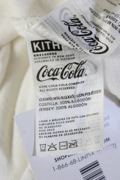 Kith Women Pullover Sweatshirt White Crew Neck Long Sleeve Size S