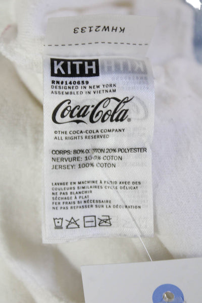Kith Women Pullover Sweatshirt White Crew Neck Long Sleeve Size S