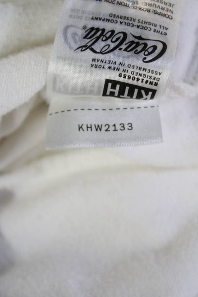 Kith Women Pullover Sweatshirt White Crew Neck Long Sleeve Size S