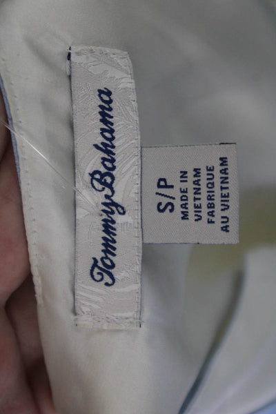 Tommy Bahama Womens Silk Shift Dress Light Blue Sleeveless Knee Size S