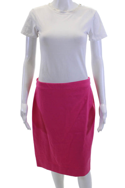 J Crew Womens Straight Pencil Skirt Pink Knee Length Size 6