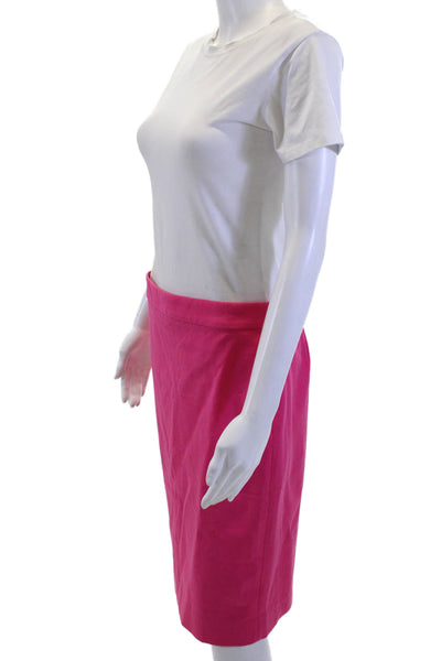 J Crew Womens Straight Pencil Skirt Pink Knee Length Size 6