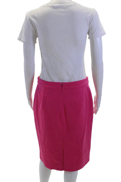 J Crew Womens Straight Pencil Skirt Pink Knee Length Size 6