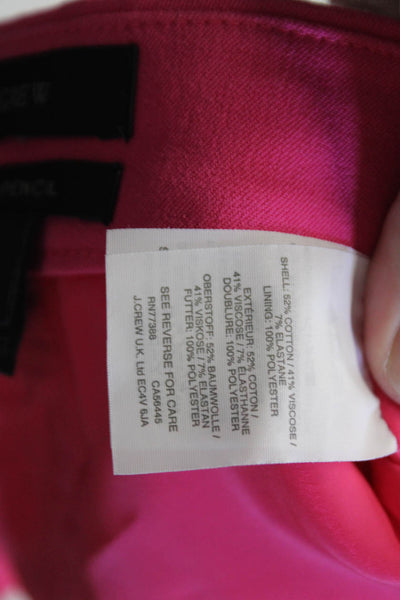 J Crew Womens Straight Pencil Skirt Pink Knee Length Size 6