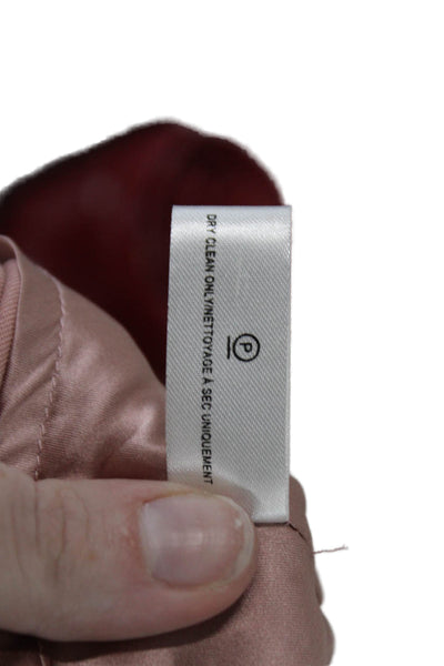 Fleur du Mal Women Pink Silk Viscose V-Neck Spaghetti Strap Camisole Size L