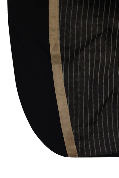 Hugo Hugo Boss Mens Dark Blue Virgin Wool Blazer Button Collared Size 40
