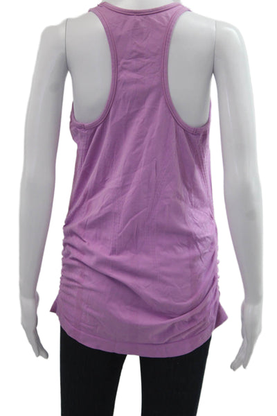 Athleta Women Purple Basic Tank Nylon Elastane Sleeveless Top Size L