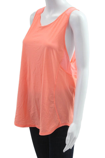 Lululemon Womens Basic Sleeveless Tank Pink Nylon Blend Size 10