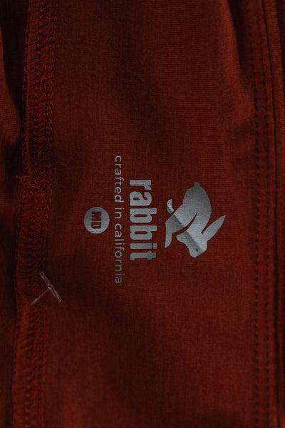 Rabbit Women Jogger Sweatpants Orange Nylon Blend Size M