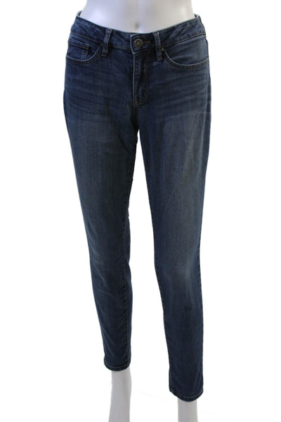 William Rast Womens Ankle Skinny Dark Blue Jeans Mid Rise Size 27