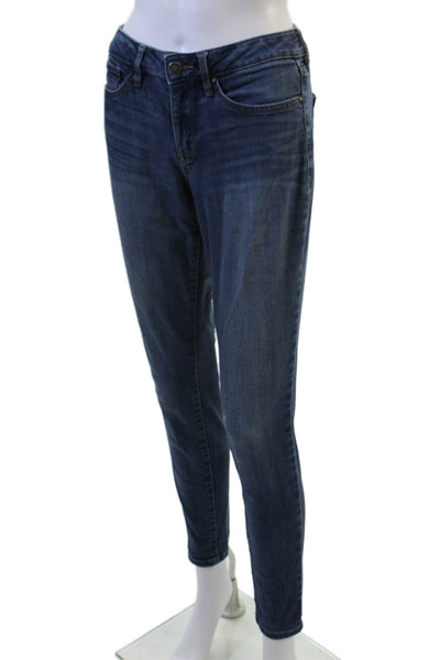 William Rast Womens Ankle Skinny Dark Blue Jeans Mid Rise Size 27