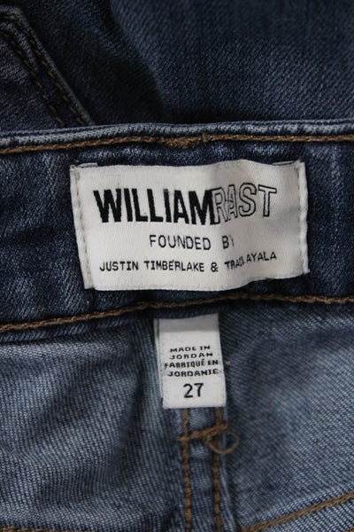 William Rast Womens Ankle Skinny Dark Blue Jeans Mid Rise Size 27