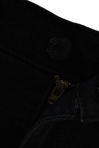 Levis Womens Skinny Jeggings Black High Rise Button Fly Size 26