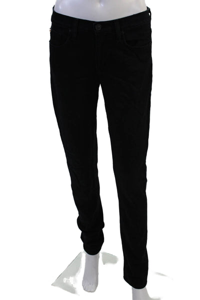 Hudson Womens Skinny Straight Black Jeans Size 27