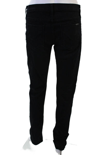 Hudson Womens Skinny Straight Black Jeans Size 27