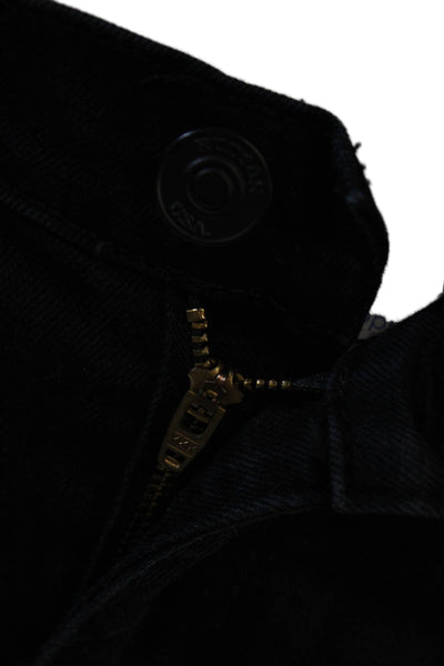 Hudson Womens Skinny Straight Black Jeans Size 27