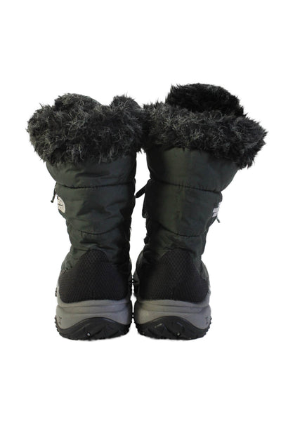 The North Face Childrens Girls Padded Lace Up Ankle Boots Black Size 2