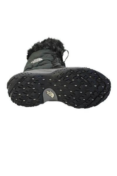 The North Face Childrens Girls Padded Lace Up Ankle Boots Black Size 2