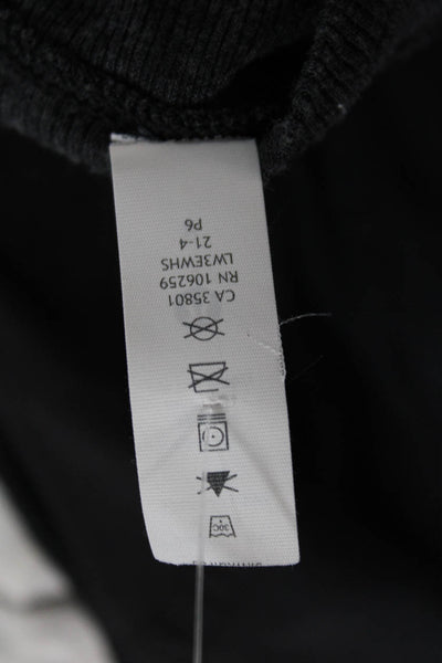 Lululemon Women Dark Gray Square Neck Long Sleeve Sweater Size 8