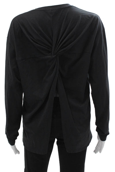 Lululemon Women Basic Black Long Sleeve Crew Neck T-Shirt Size M