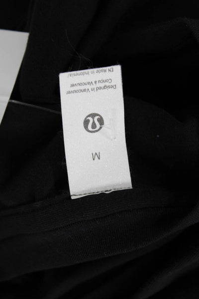 Lululemon Women Basic Black Long Sleeve Crew Neck T-Shirt Size M