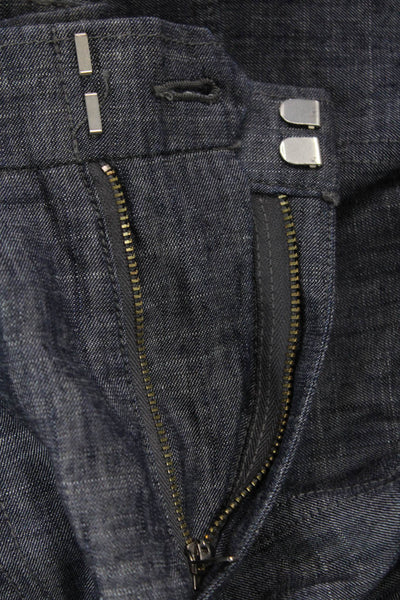 Vince Mens Cropped Cargo Pants Dark Gray Lyocell Linen Army Size 28