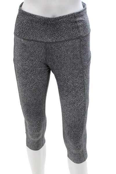Lululemon Womens Cropped Capri Leggings Dark Gray Size 8
