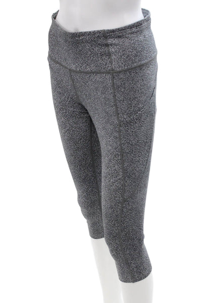 Lululemon Womens Cropped Capri Leggings Dark Gray Size 8