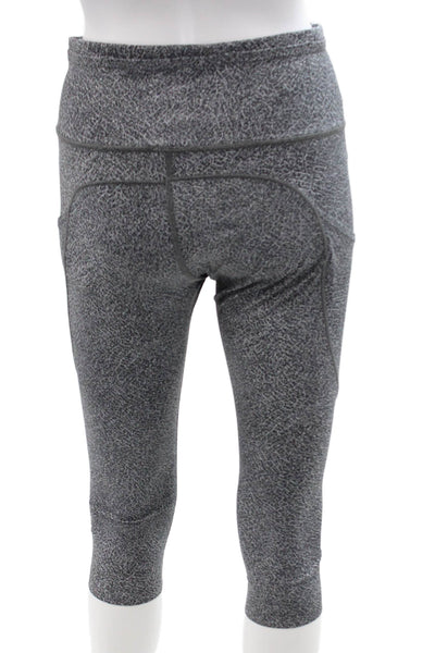 Lululemon Womens Cropped Capri Leggings Dark Gray Size 8