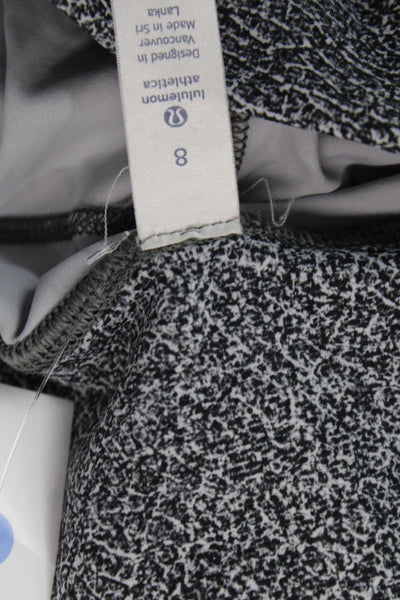 Lululemon Womens Cropped Capri Leggings Dark Gray Size 8