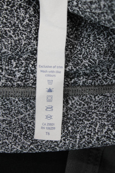 Lululemon Womens Cropped Capri Leggings Dark Gray Size 8