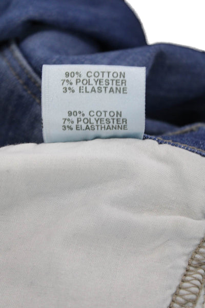J Brand Womens Boyfriend Cropped Jeans Blue High Rise Size 28