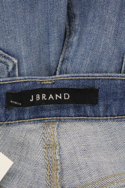 J Brand Womens Boyfriend Cropped Jeans Blue High Rise Size 28