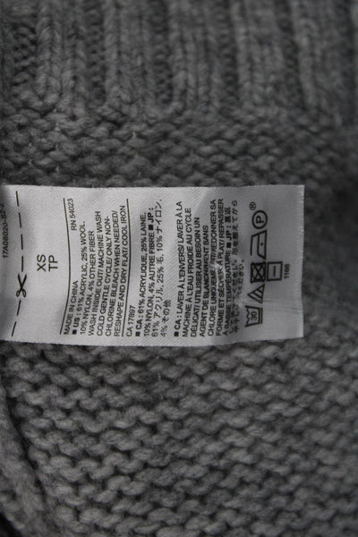Banana Republic Women Black Fair Isle Crewneck Pullover Sweater Size XS