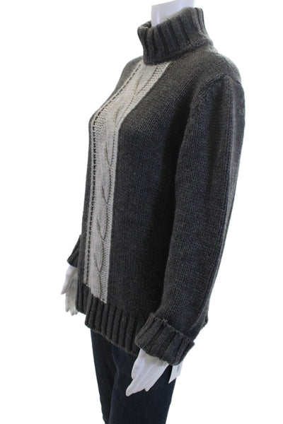 Codice Womens Pullover Turtleneck Sweater Dark Gray Wool Alpaca Blend Size S