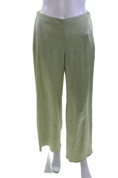 Vince Women Dress Pants Green Zip Petite Size XS