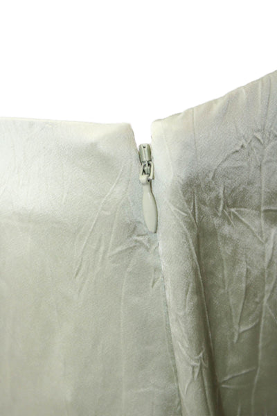 Vince Women Dress Pants Green Zip Petite Size XS