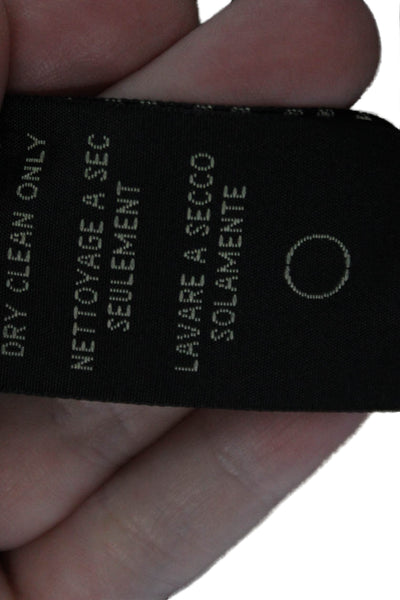 Rozae Nichols Women Plaid Collared Blazer Merino Wool Silk Long Sleeve Size 8