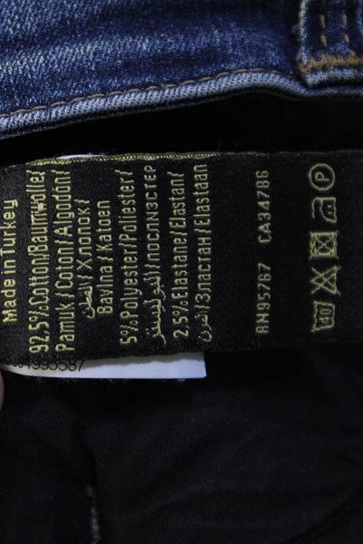 Mavi Jeans Womens Skinny Jegging Dark Blue Mid Rise Button Size 28