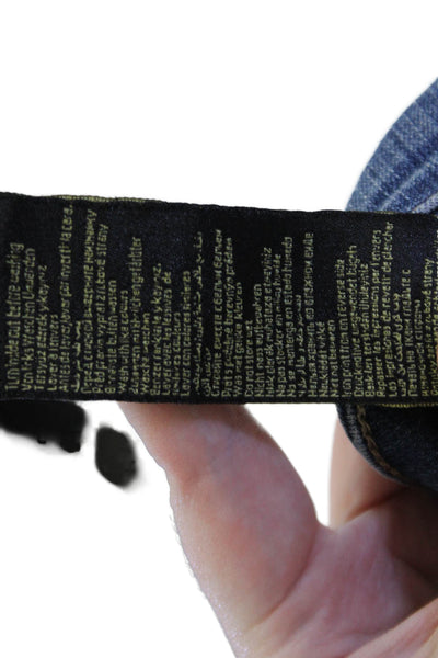 Mavi Jeans Womens Skinny Jegging Dark Blue Mid Rise Button Size 28