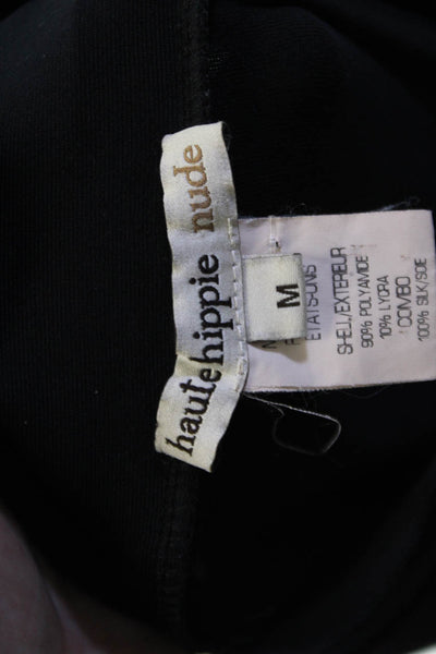 Haute Hippie Womens Black Cropped Capri Leggings Size M