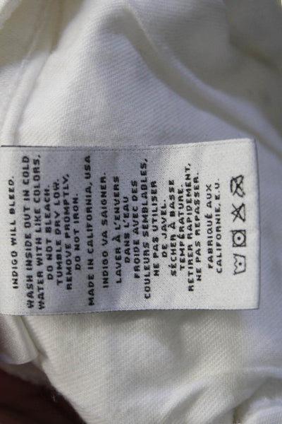J Brand Womens Ankle Skinny Jeans White Mid Rise Size 29